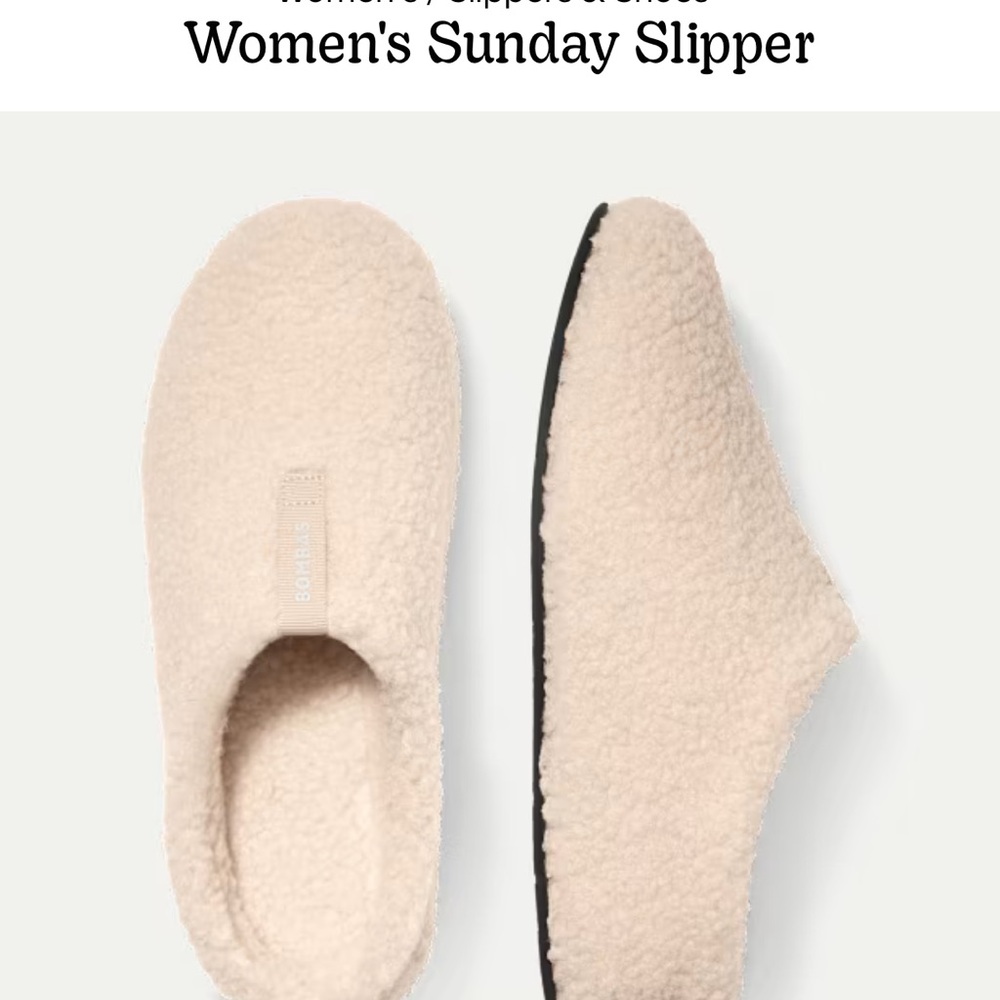Bombas Women's Cozy Slipper in Cream